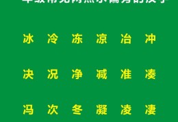 两点水的字1000个(一年级偏旁部首两点水的汉字)