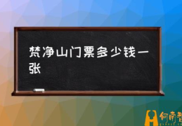 玩梵净山4个小时旅游攻略？(梵净山门票多少钱一张)