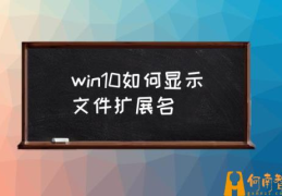 电脑显示后缀名怎么设置？(win10如何显示文件扩展名)