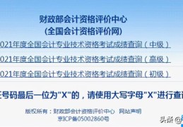 2021初级会计考试成绩查询(临沂财会信息网继续教育)