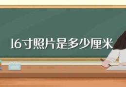 16寸照片是多少厘米(关于16寸照片尺寸介绍)