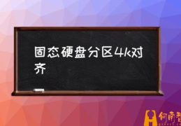 固态硬盘分区参数设置？(固态硬盘分区4k对齐)