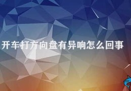 开车打方向盘有异响怎么回事(开车方向盘异响的原因和解决方法)