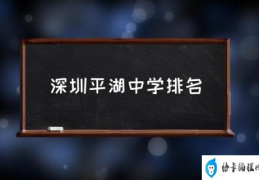 深圳平湖中学排名(深圳平湖中学在那里？)