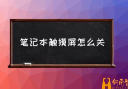 笔记本触屏功能？(笔记本触摸屏怎么关)