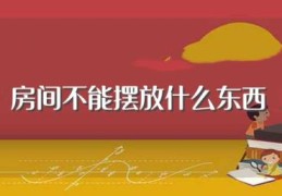 房间不能摆放什么东西(房间摆放东西的禁忌)