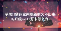 苹果13储存空间刷新很久不出来(8p升级ios14.2好卡怎么办)