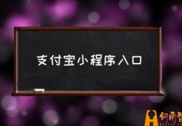 支付宝小程序打不开怎么回事？(支付宝小程序入口)