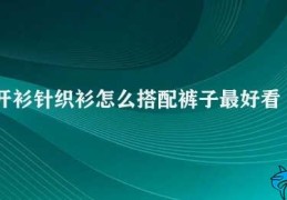 开衫针织衫怎么搭配裤子最好看男(男士开衫针织衫怎样搭配裤子最好看)