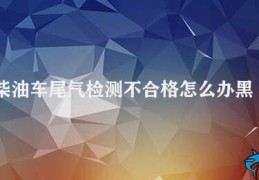 柴油车尾气检测不合格怎么办黑烟(如何应对柴油车尾气检测不合格的问题)