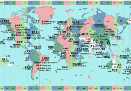 中国一共跨了几个时区(世界时间24小时对照表)