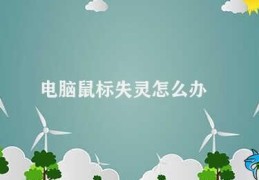 电脑鼠标失灵怎么办(电脑鼠标失灵怎么办)