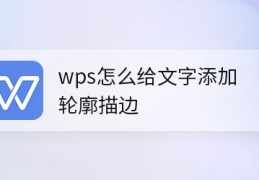 wps怎么制作空心字体?,wps文字添加轮廓描边效果的技巧