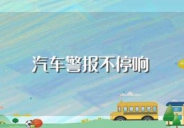 汽车警报不停响(看看怎么办吧)