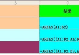 引用函数之一：AREAS COLUMN ROW