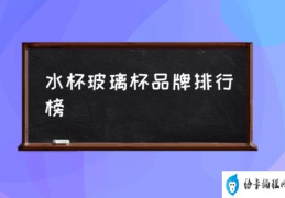 水杯玻璃杯品牌排行榜(平价又好用的玻璃杯?)