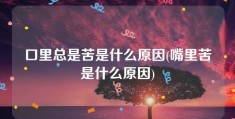 口里总是苦是什么原因(嘴里苦是什么原因)