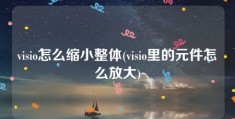 visio怎么缩小整体(visio里的元件怎么放大)