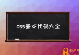 如何查看网页上的代码？(css基本代码大全)