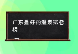 广东最好的温泉排名榜(广东温泉之乡前十名？)