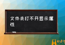 文件管理打不开咋回事？(文件夹打不开显示属性)