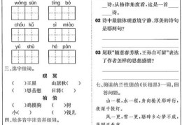 五年级语文上册第七单元知识要点(五年级上册语文第七单元总结及单课练习及解析)