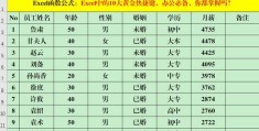 excel填充快捷键是什么(excel办公常用10大黄金快捷键)