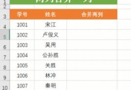 Excel表格两列合并一列的两种方法(excel合并两列内容)