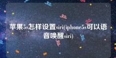 苹果5s怎样设置siri(iphone5s可以语音唤醒siri)