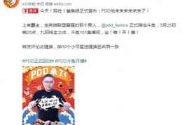 主播PDD斗鱼复播人气旺(pdd是哪里人)