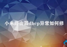 小米路由器dhcp异常如何修复(小米路由器DHCP问题怎么办)