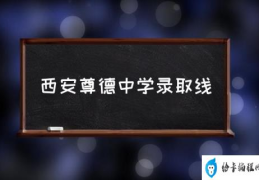 西安尊德中学录取线(尊德中学初中部怎么样？)