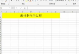 excel表格制作教程入门(新手零基础excel学做表格步骤)