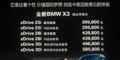 全新宝马x3报价及参数(新款宝马x3正式上市起售价39.98万)