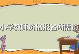 中小学教师资格报名所需资料(来了解下)