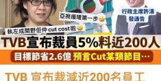 TVB宣布遣散5%员工(目标节省2.6亿港元营运开支)