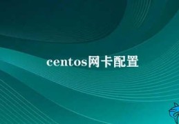 centos网卡配置(CentOS网卡配置指南)