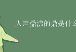 人声鼎沸的鼎是什么意思(人声鼎沸是什么意思 标准答案)