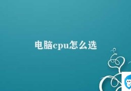 电脑cpu怎么选(如何选择适合自己的电脑CPU)