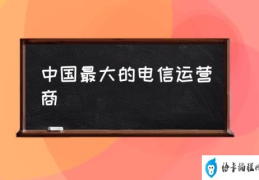 中国最大的电信运营商(2021年全球电信运营商排名?)