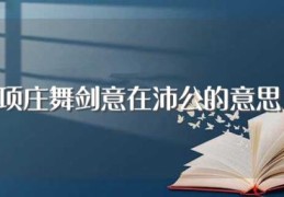 项庄舞剑意在沛公的意思(有关项庄舞剑意在沛公典故的出处)