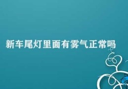 新车尾灯里面有雾气正常吗(新车尾灯内部雾气正常吗)