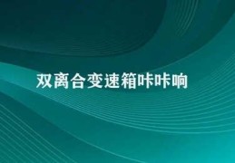 双离合变速箱咔咔响(双离合变速箱异响解决方法)