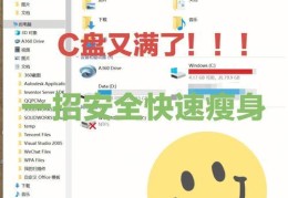 怎么让电脑c盘瘦身(如何优化电脑C盘空间提高电脑性能)