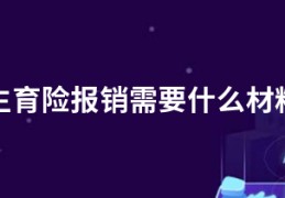 生育险报销需要什么材料