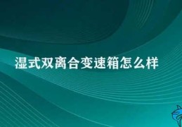 湿式双离合变速箱怎么样(湿式双离合变速箱的优点和工作原理)