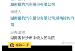 又一国产车企倒下！网曝猎豹汽车申请破产重组