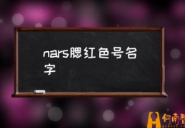 nars腮红色号对比？(nars腮红色号名字)