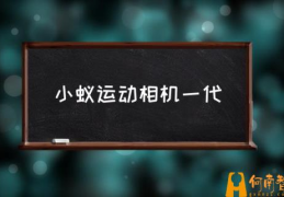 小蚁运动相机参数设置？(小蚁运动相机一代)