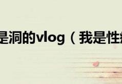 我是都是洞的vlog(我是性瘾者)